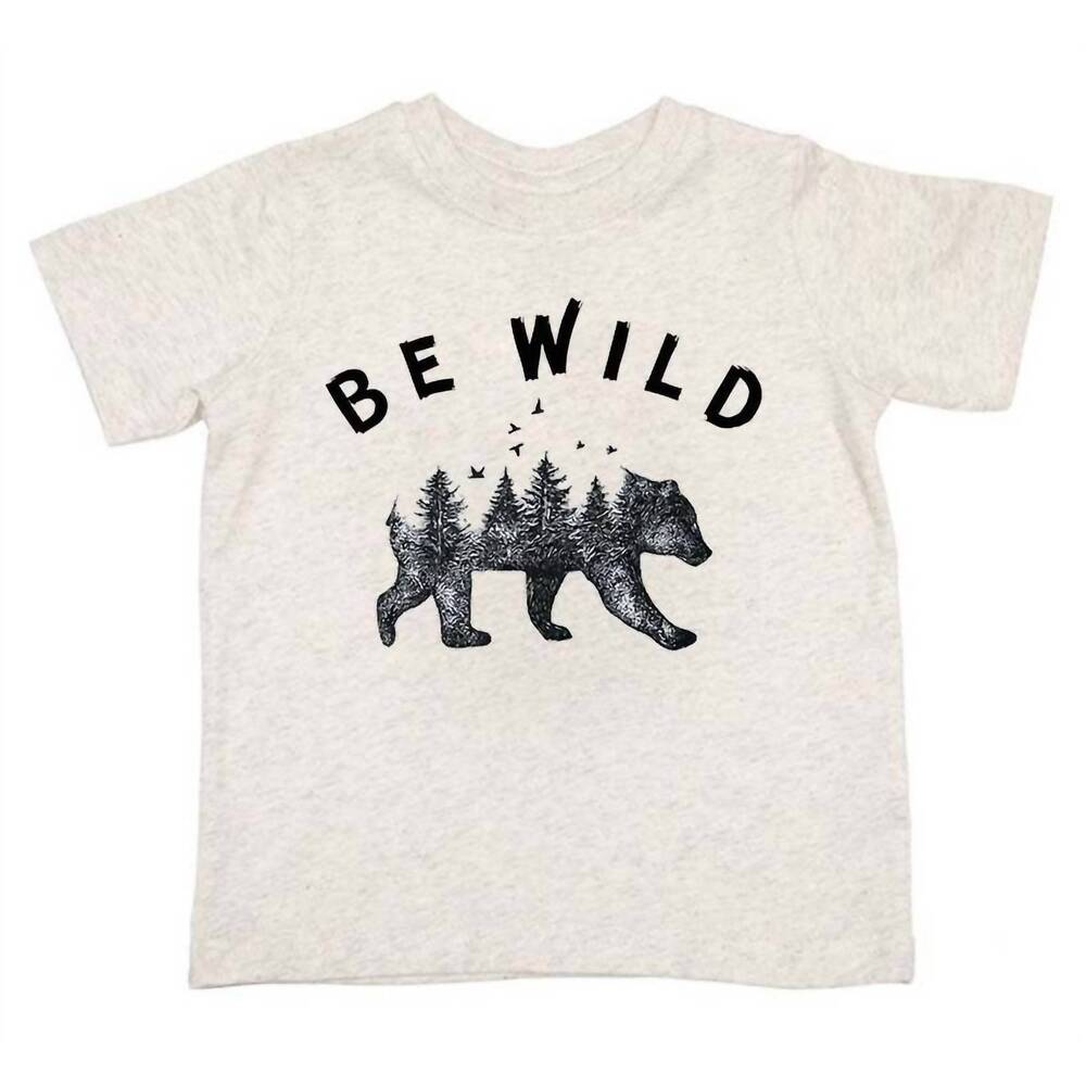NEW RABBIT SKINS boy's be wild tee in white